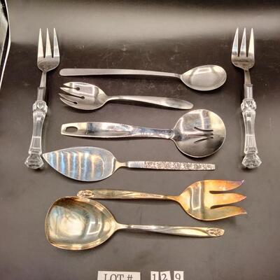 129 - serving utensils lot