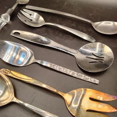 129 - serving utensils lot