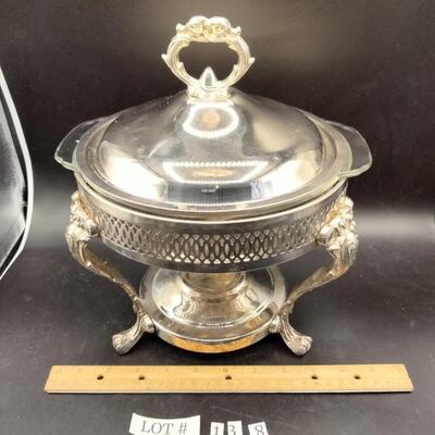 138 - vintage silverplate warmer