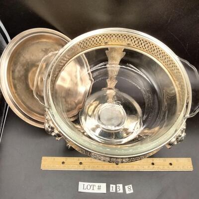 138 - vintage silverplate warmer