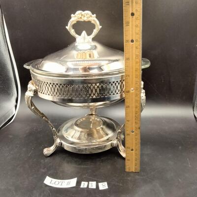 138 - vintage silverplate warmer
