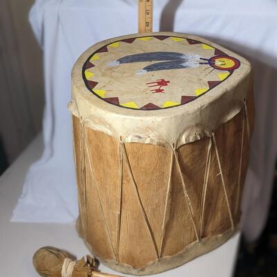 Native American Authentic Log Drum, Great Condition