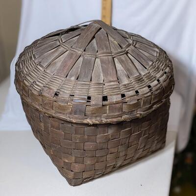 Native American Sewing Basket, Dusty but in Great Shape