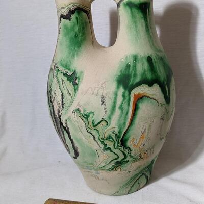 Vintage Nemadji Wedding Pottery Vase