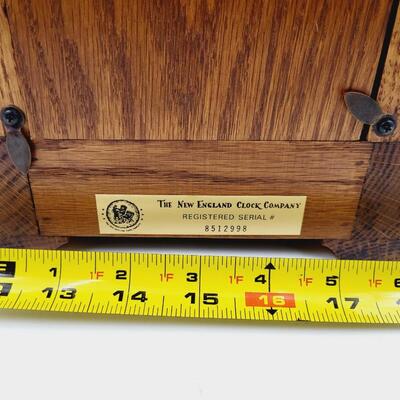 NUMBERED NEW ENGLAND CLOCK CO MANTLE CLOCK