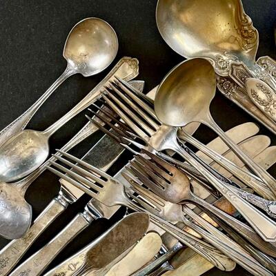 48-Piece Silver-plate Lot