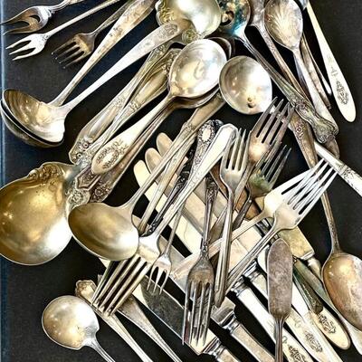48-Piece Silver-plate Lot