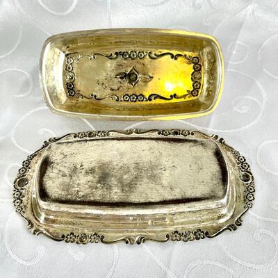 Vintage 1883 Rogers Silverplate Butter Dish