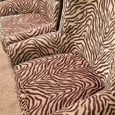 Lot #79  Pair of very Stylish Animal Print Armchairs
