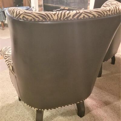 Lot #79  Pair of very Stylish Animal Print Armchairs