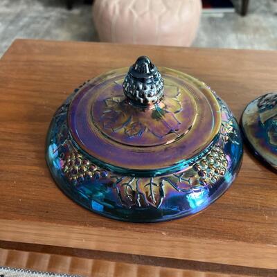 Indiana glass candy dish with lid