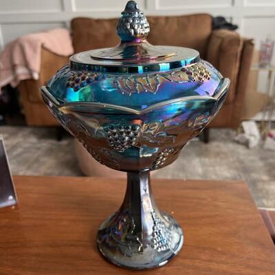 Indiana glass candy dish with lid