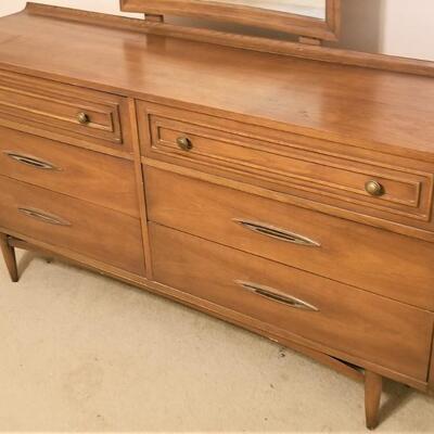 Lot #82  MidCentury Modern Dresser by Broyhill - "Sculptra" design