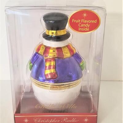 Lot #86  Christopher Radko Candy Container - new in Box