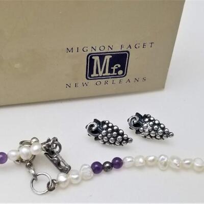 Lot #88  Mignon Faget Bacchus Jewelry Set - Necklace, Bracelet, Earrings