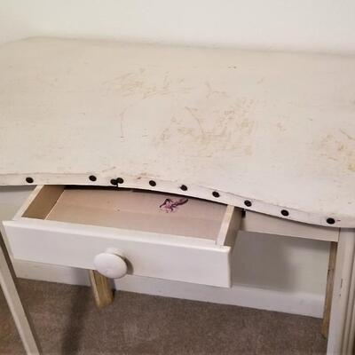 Lot #92  Vintage Vanity with drawer