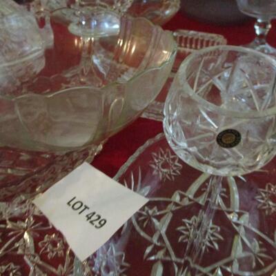Assorted Crystal/Glassware