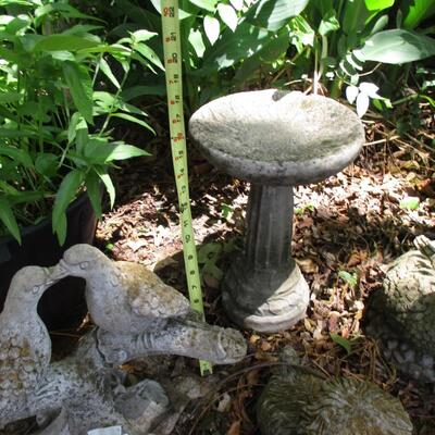 Cement Statues & Plant