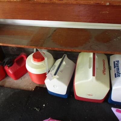 Coolers & Gas Cans