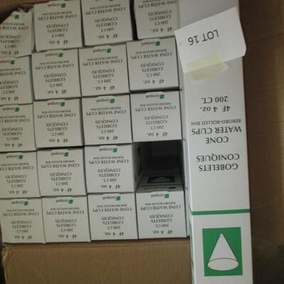 Box of Peper Cone Water Cups