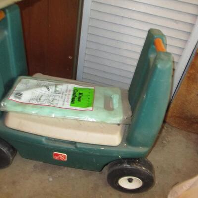 Assorted Garden Tools & Garden Seat