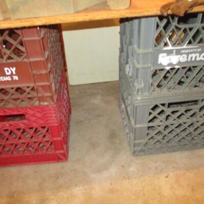 Milk Crates & Garden Clippers