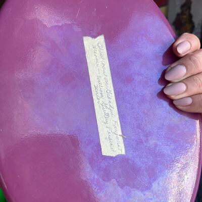 Fused glass tray