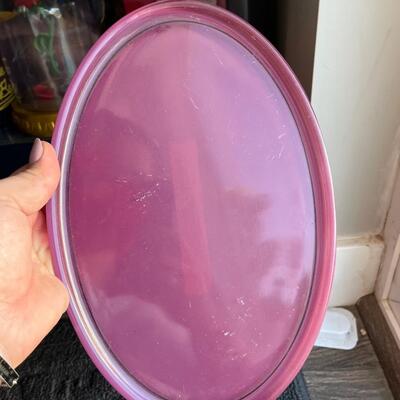 Fused glass tray