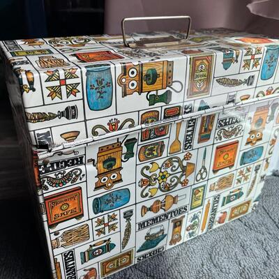 Vintage metal file container