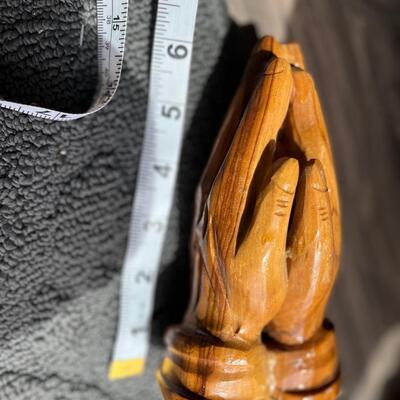 Olive wood praying hands
