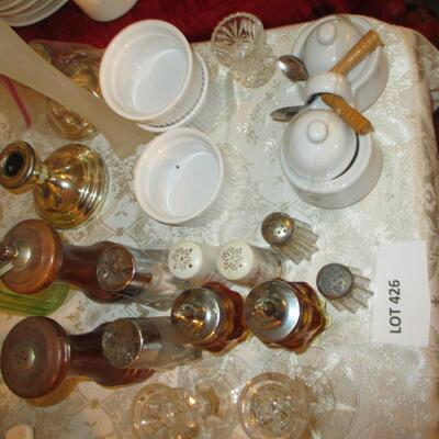 Salt & Pepper Shakers, Candle Holders