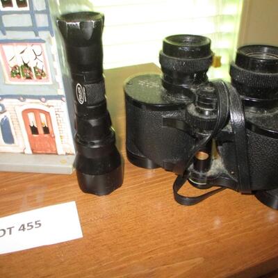 Binoculars, Cookie Jar, Flashlight