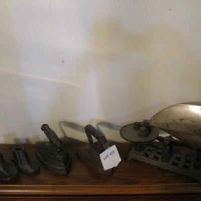Antique Irons & Scales