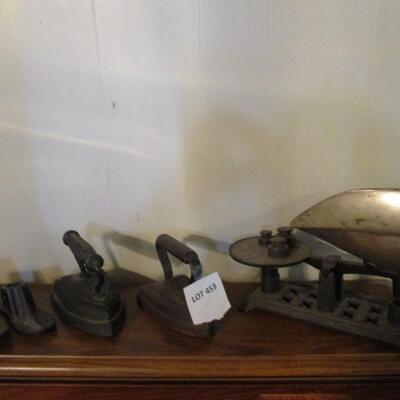 Antique Irons & Scales