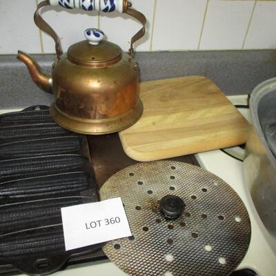Cast Iron Cornbread Pan, Roaster and other