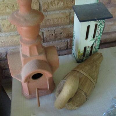 Ceramic Electric Heater & Outdoor Decor
