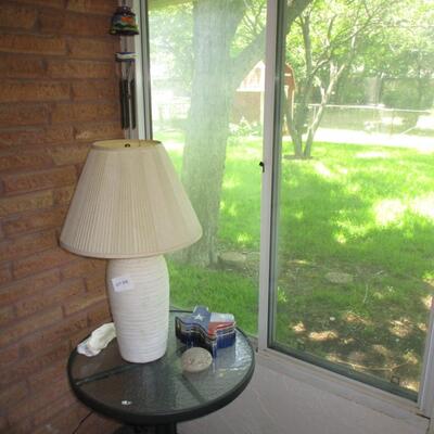 Lamp, Patio Side Table & Other