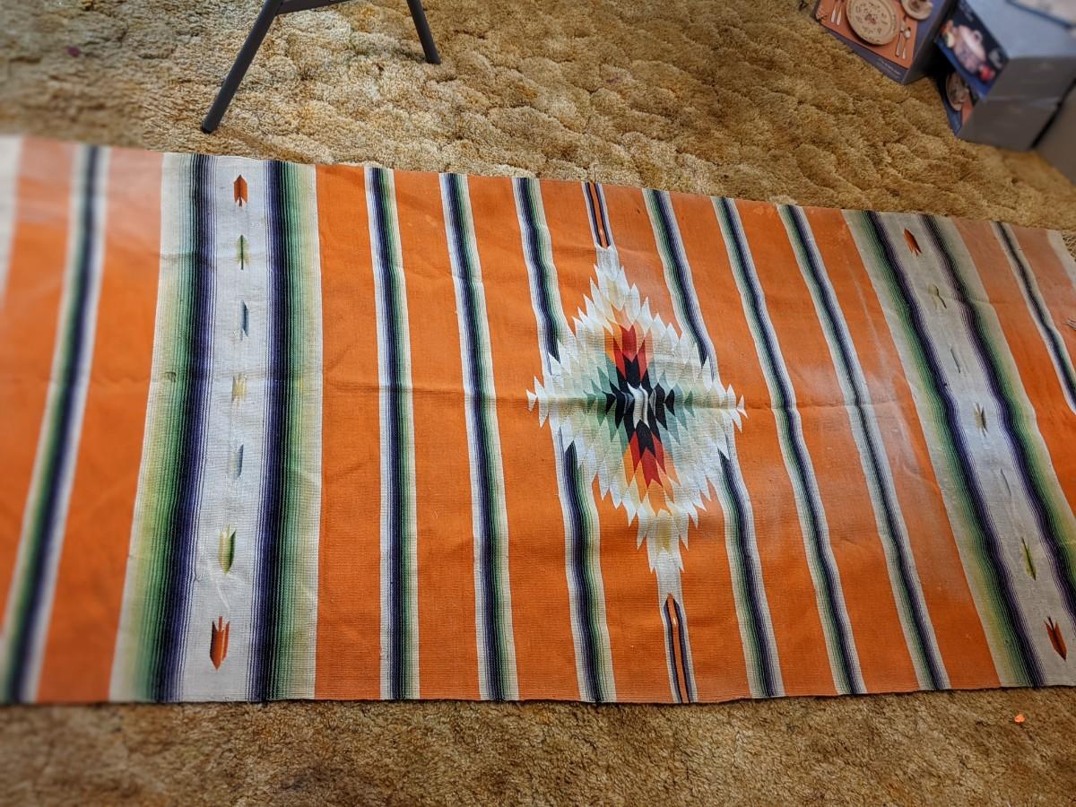 Authentic Navajo Blanket, Wonderful Condition for the Age