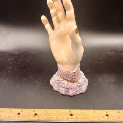 144 - Ceramic Hand jewelry holder