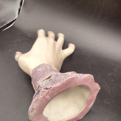 144 - Ceramic Hand jewelry holder