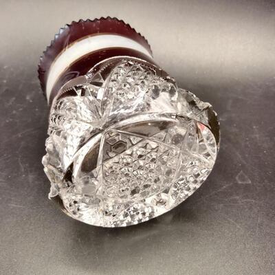 155 - Antique Early American Glass Spooner