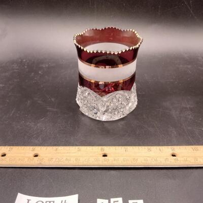 155 - Antique Early American Glass Spooner