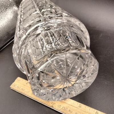 156 - Antique Brilliant Cut Crystal Vase