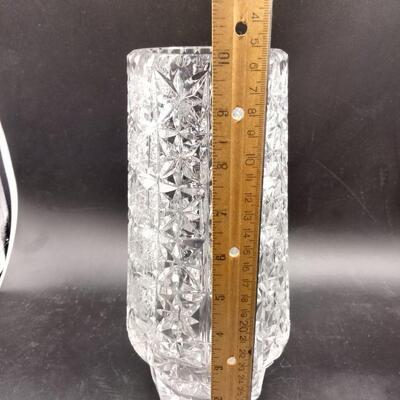 156 - Antique Brilliant Cut Crystal Vase