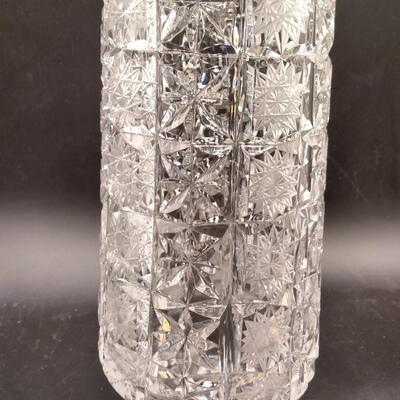 156 - Antique Brilliant Cut Crystal Vase