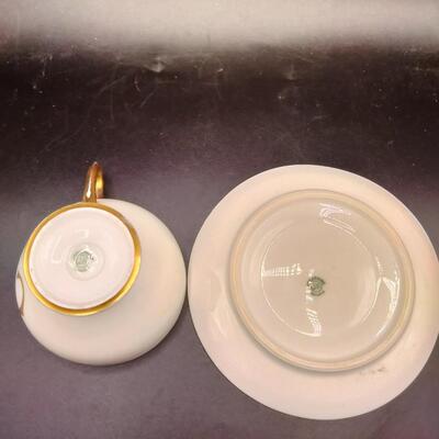 159 - Vintage Letter C teacup/saucer