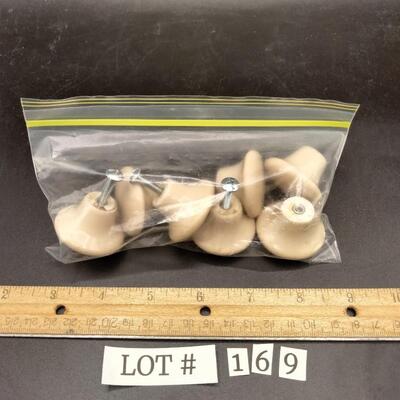 169 - Porcelain knobs