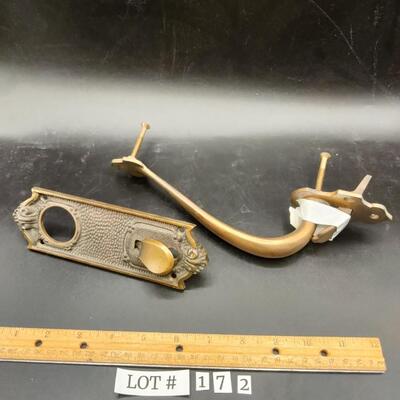 172 - Vintage brass? door hardware
