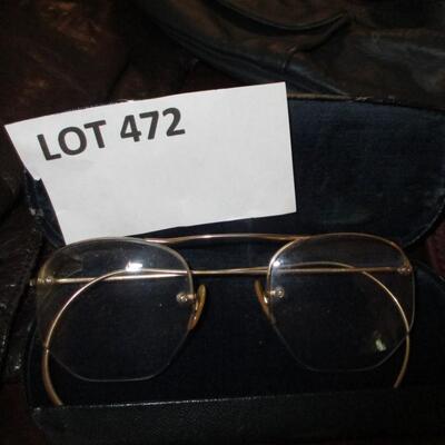 24kt Gold Filled Vintage rimmed Glass & Other