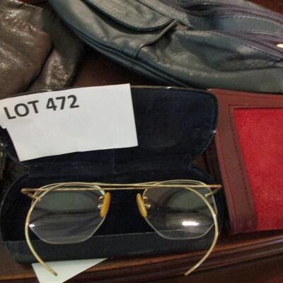 24kt Gold Filled Vintage rimmed Glass & Other